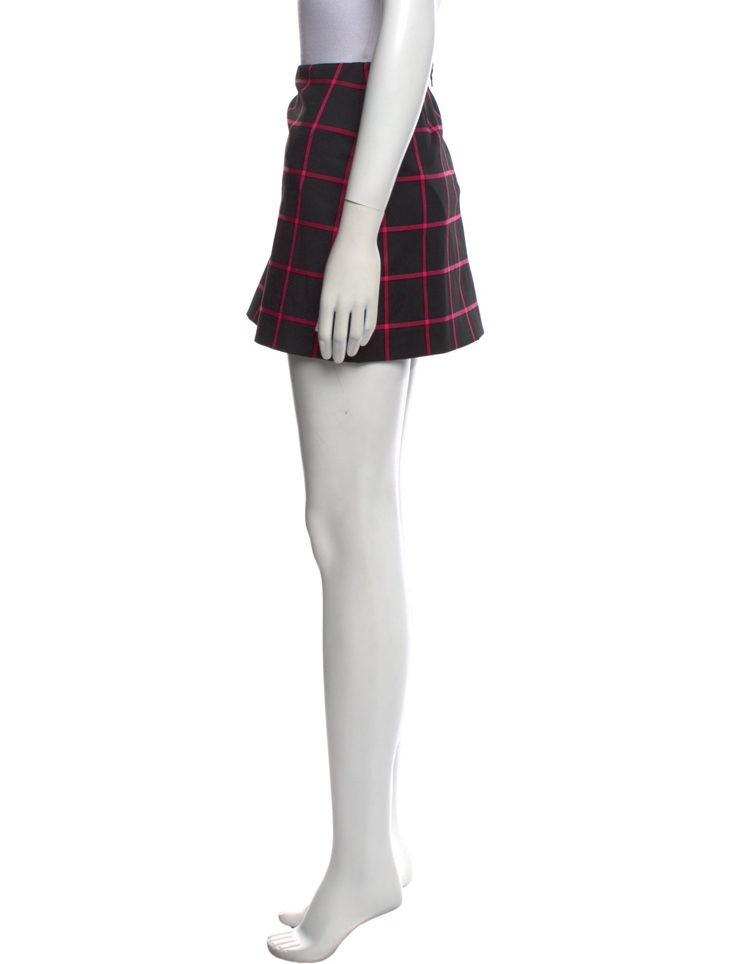 Alice + Olivia Plaid Print Mini Skirt w/ Tags
