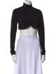 Alice + Olivia Turtleneck Long Sleeve Crop Top