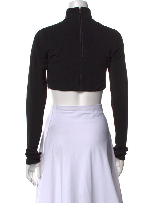 Alice + Olivia Turtleneck Long Sleeve Crop Top