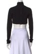 Alice + Olivia Turtleneck Long Sleeve Crop Top