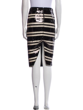 Alice + Olivia Striped Knee-Length Skirt