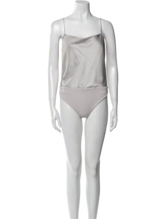 Alice + Olivia Square Neckline Sleeveless Bodysuit