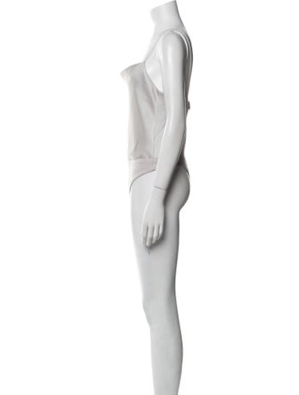 Alice + Olivia Square Neckline Sleeveless Bodysuit