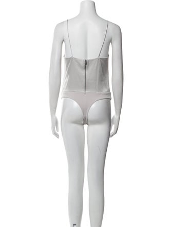 Alice + Olivia Square Neckline Sleeveless Bodysuit