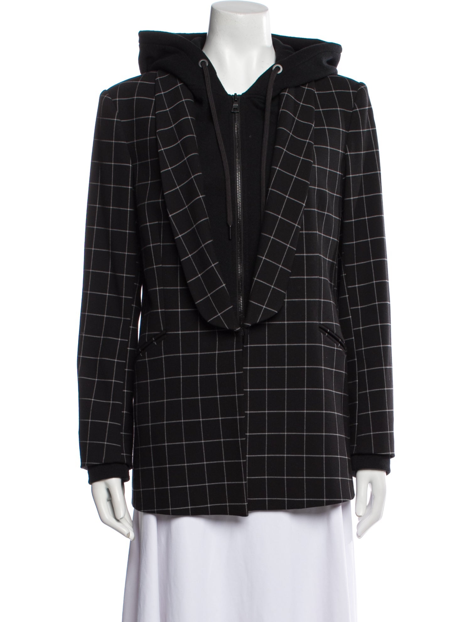 Alice + Olivia Plaid Print Blazer