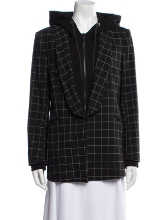 Alice + Olivia Plaid Print Blazer