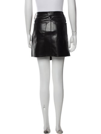 Alice + Olivia Faux Leather Mini Skirt