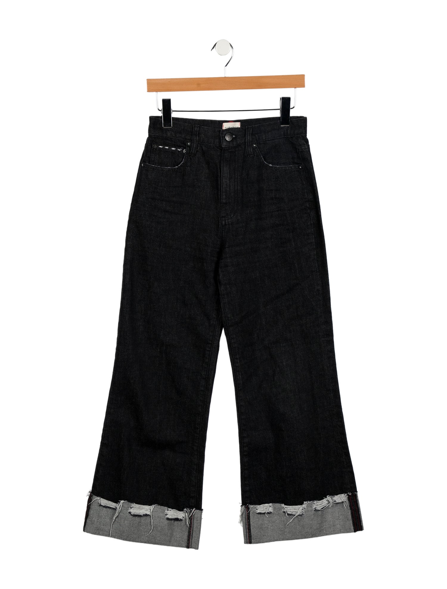 Alice + Olivia High-Rise Wide Leg Jeans