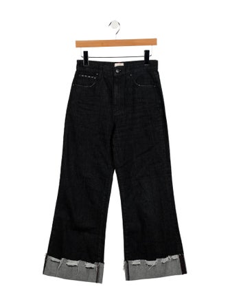 Alice + Olivia High-Rise Wide Leg Jeans