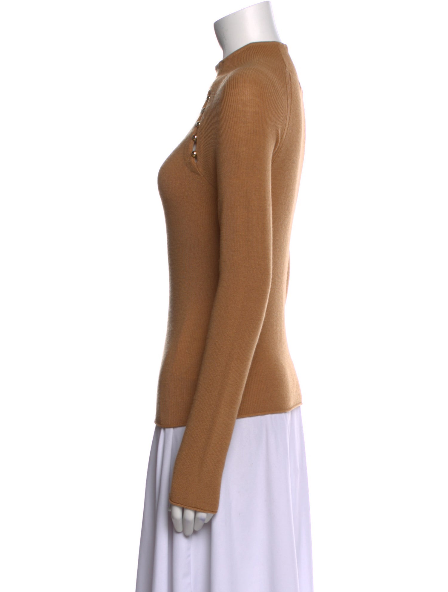 Alice + Olivia Wool Mock Neck Sweater