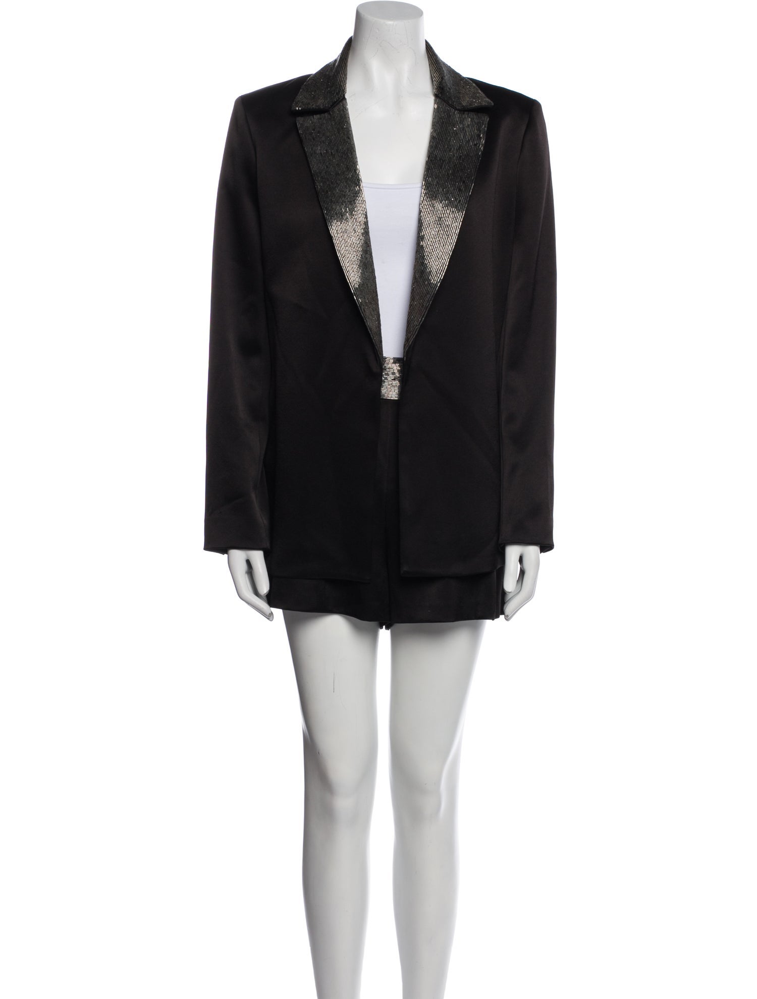 Alice + Olivia Pleated Accents Short Set