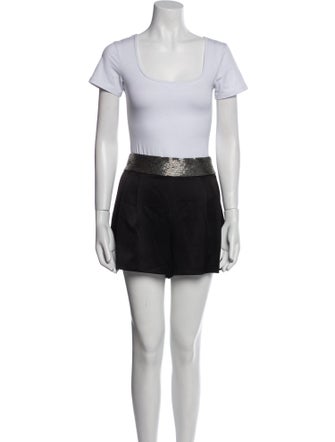 Alice + Olivia Pleated Accents Short Set