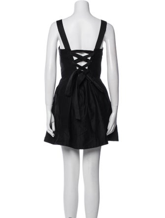 Alice + Olivia Square Neckline Mini Dress