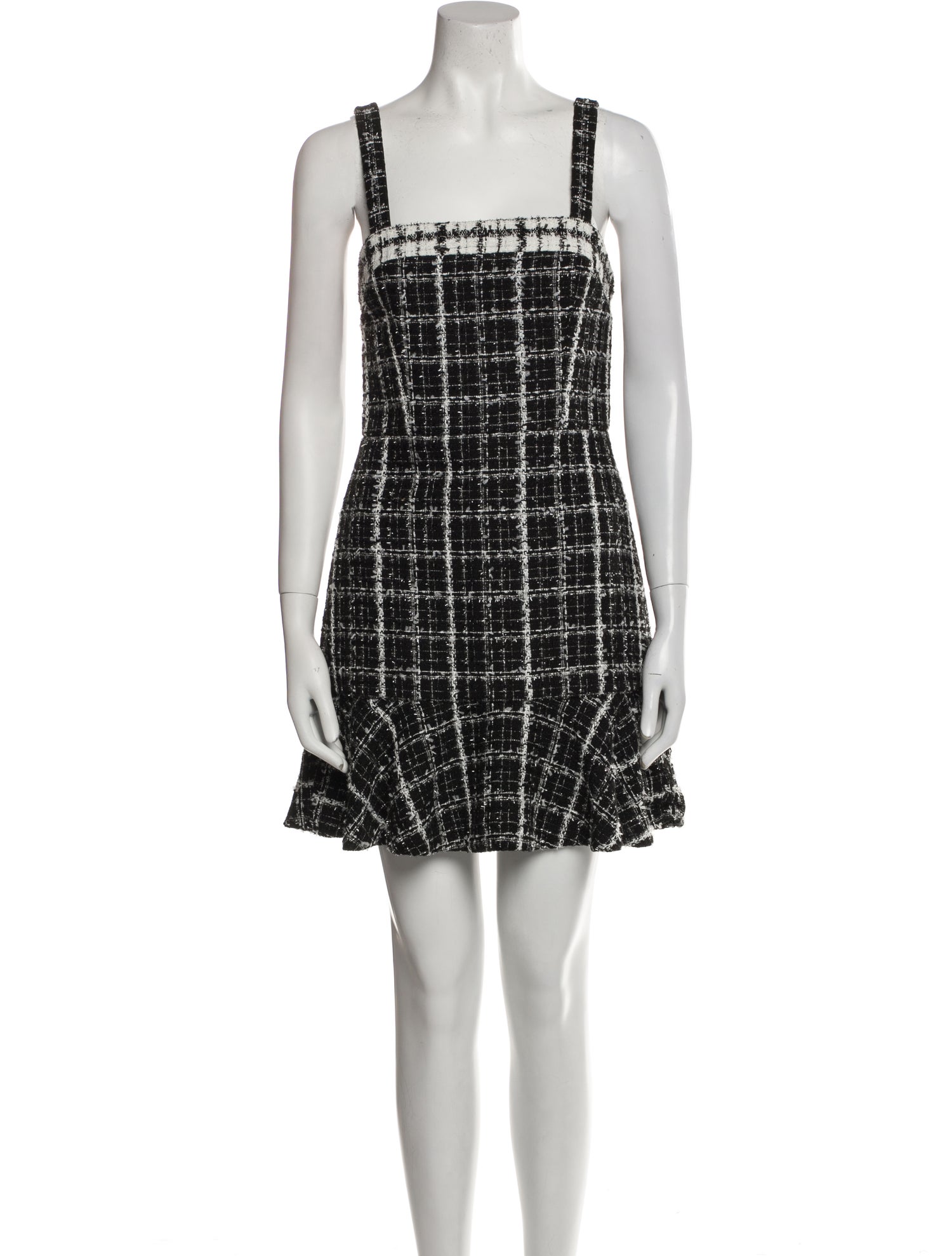 Alice + Olivia Plaid Print Mini Dress