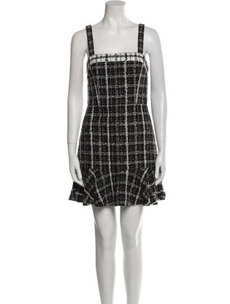 Alice + Olivia Plaid Print Mini Dress