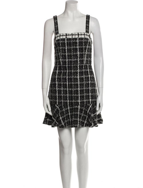 Alice + Olivia Plaid Print Mini Dress