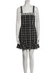 Alice + Olivia Plaid Print Mini Dress