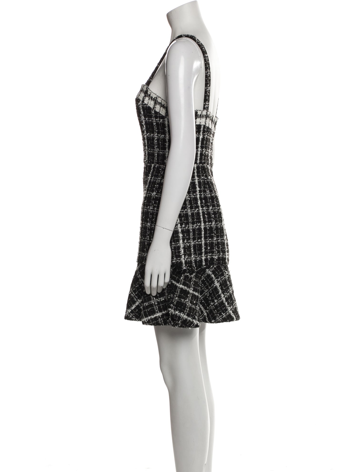Alice + Olivia Plaid Print Mini Dress