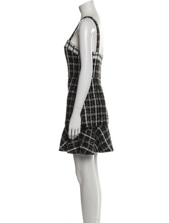 Alice + Olivia Plaid Print Mini Dress