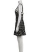 Alice + Olivia Plaid Print Mini Dress