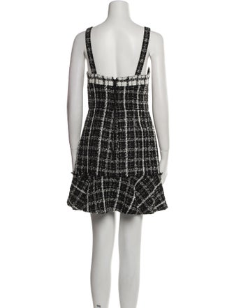 Alice + Olivia Plaid Print Mini Dress