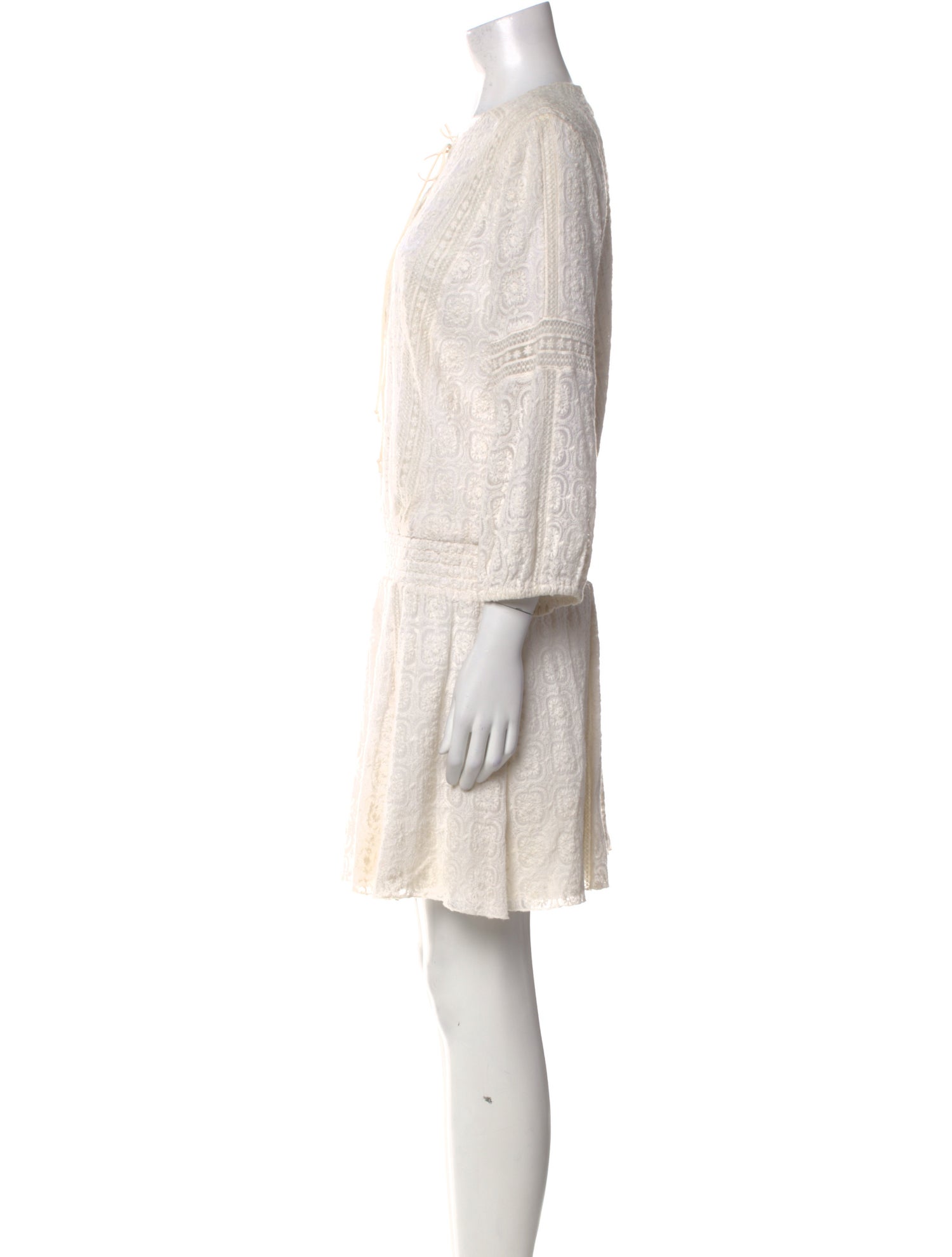 Alice + Olivia V-Neck Mini Dress