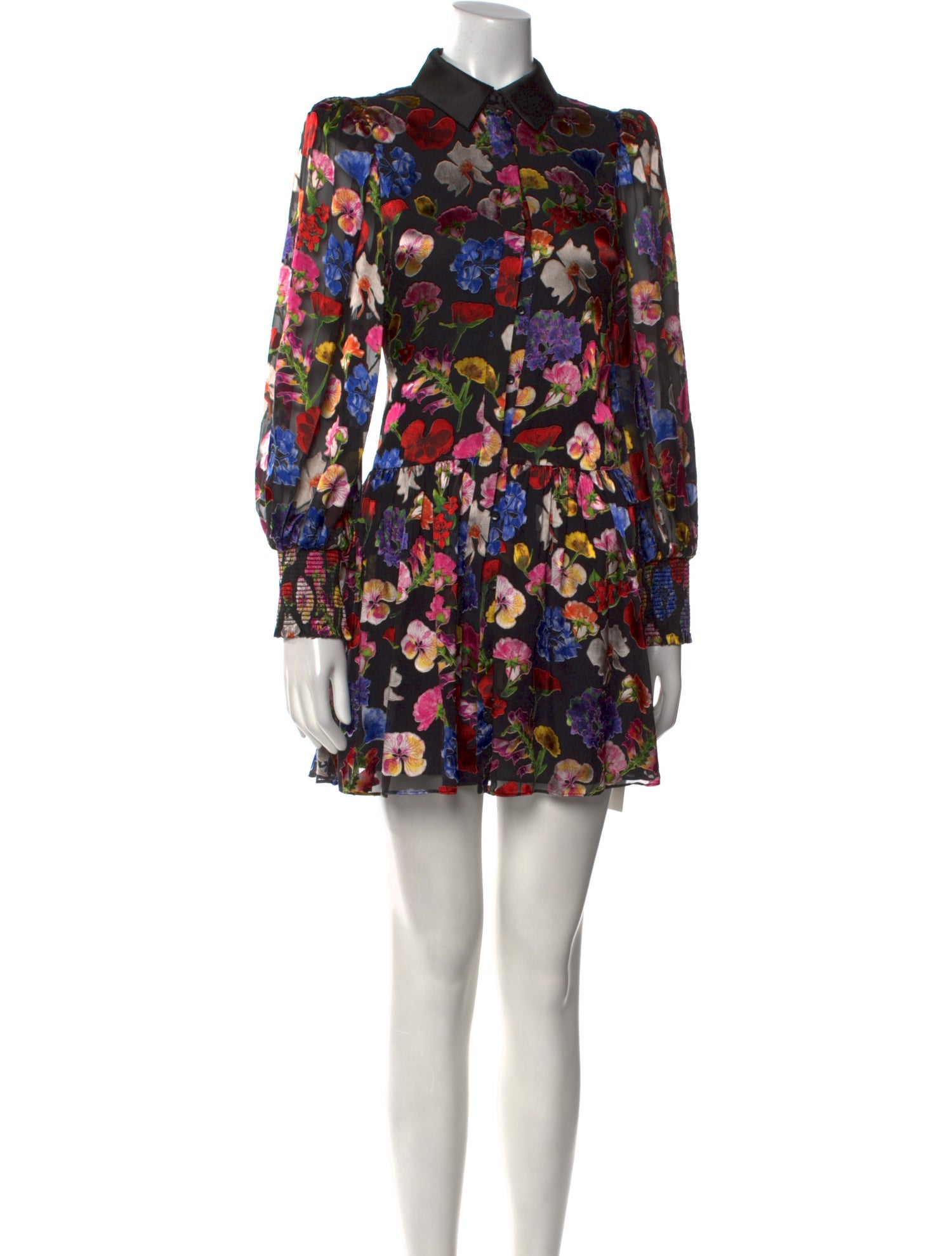 Alice + Olivia Floral Print Mini Dress w/ Tags