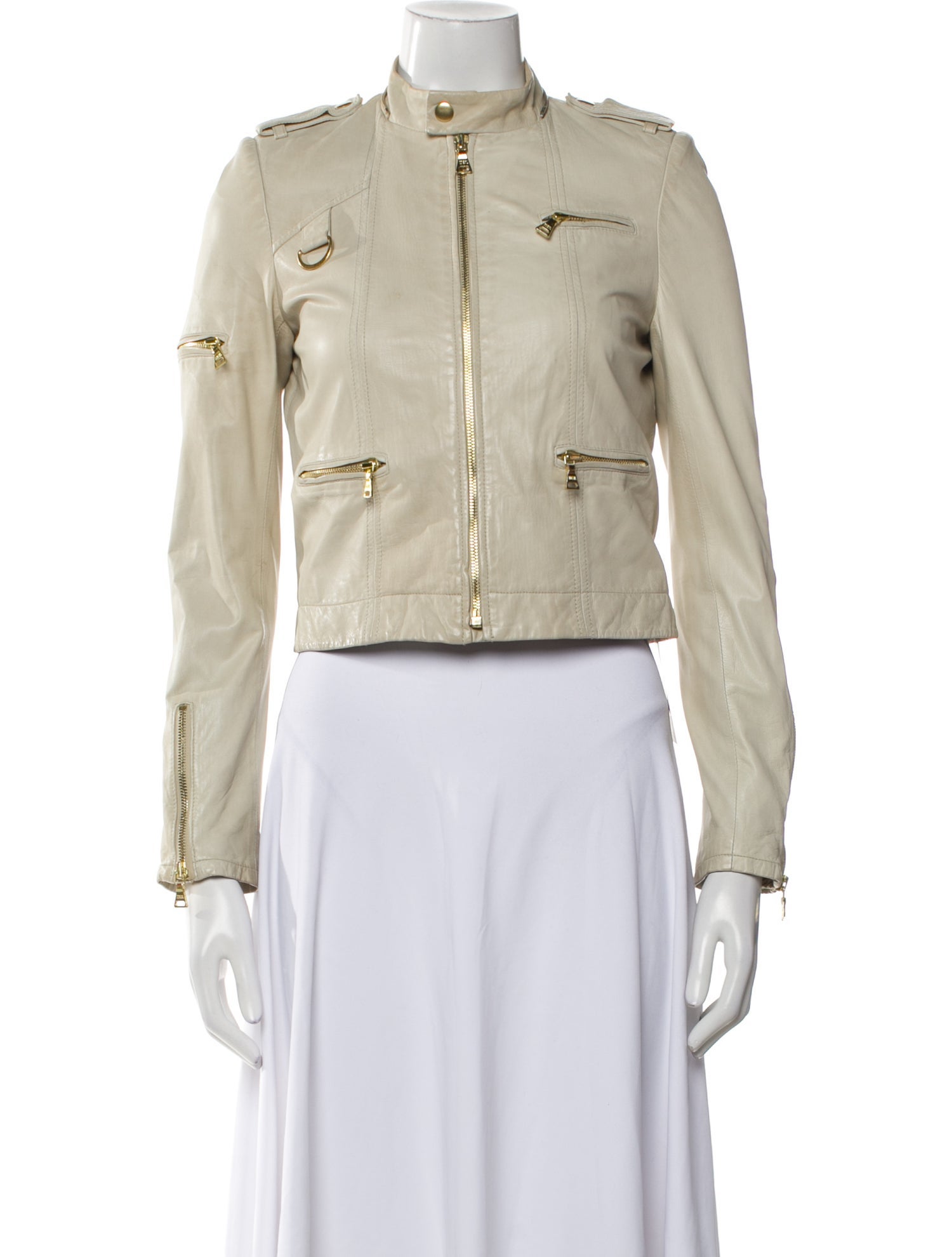 Alice + Olivia Leather Biker Jacket
