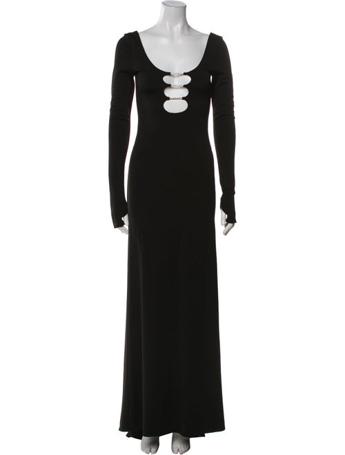 Alice + Olivia Scoop Neck Long Dress