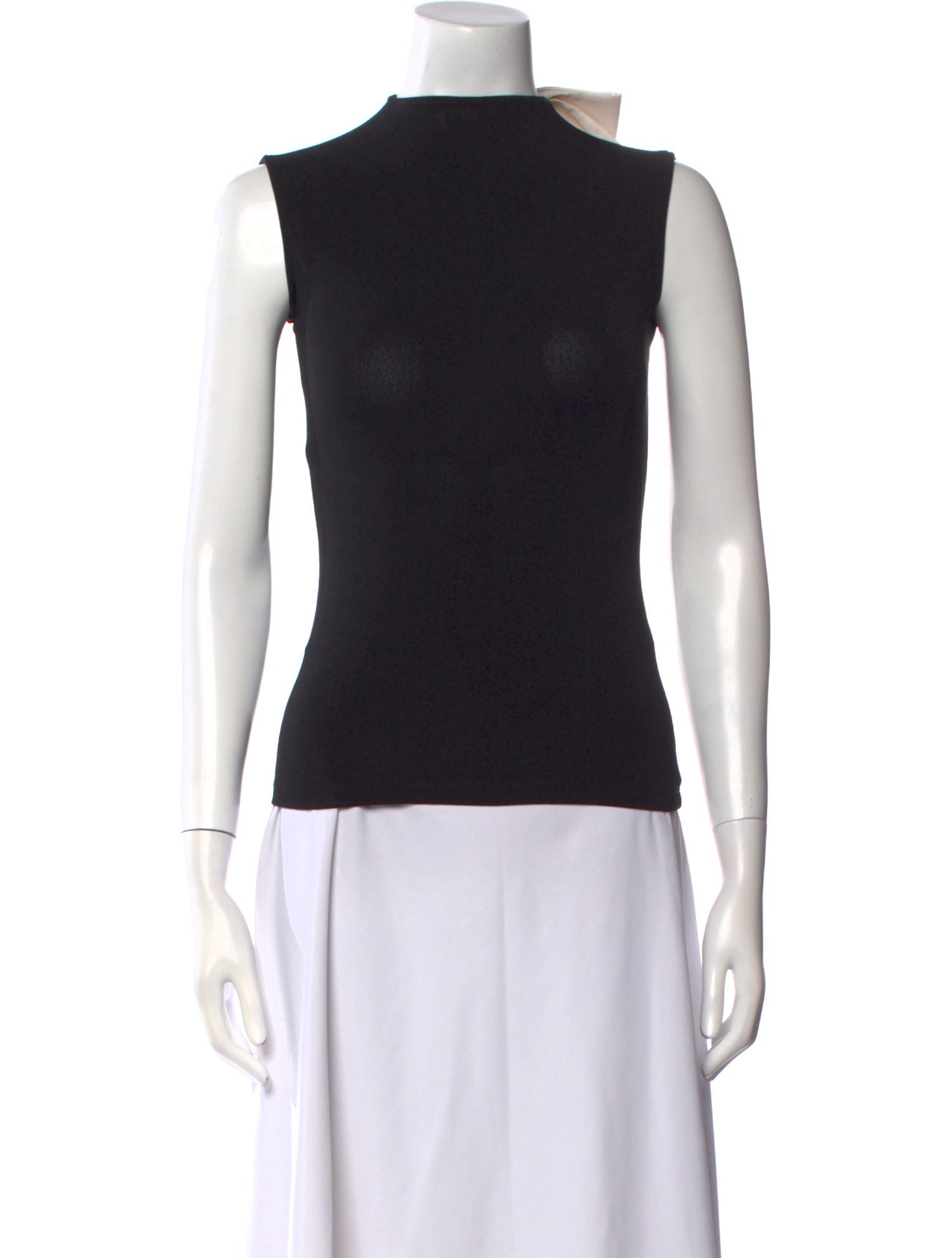 Alice + Olivia Mock Neck Sleeveless Top