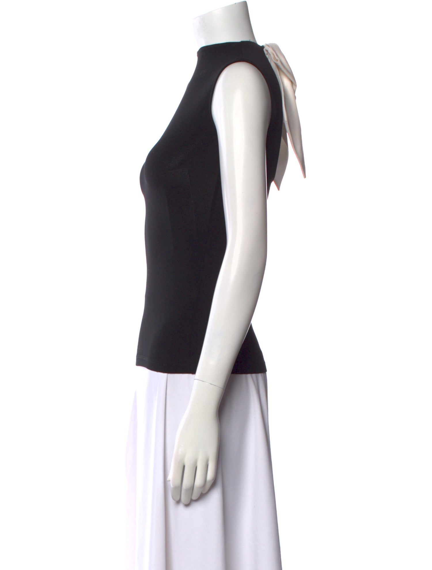 Alice + Olivia Mock Neck Sleeveless Top