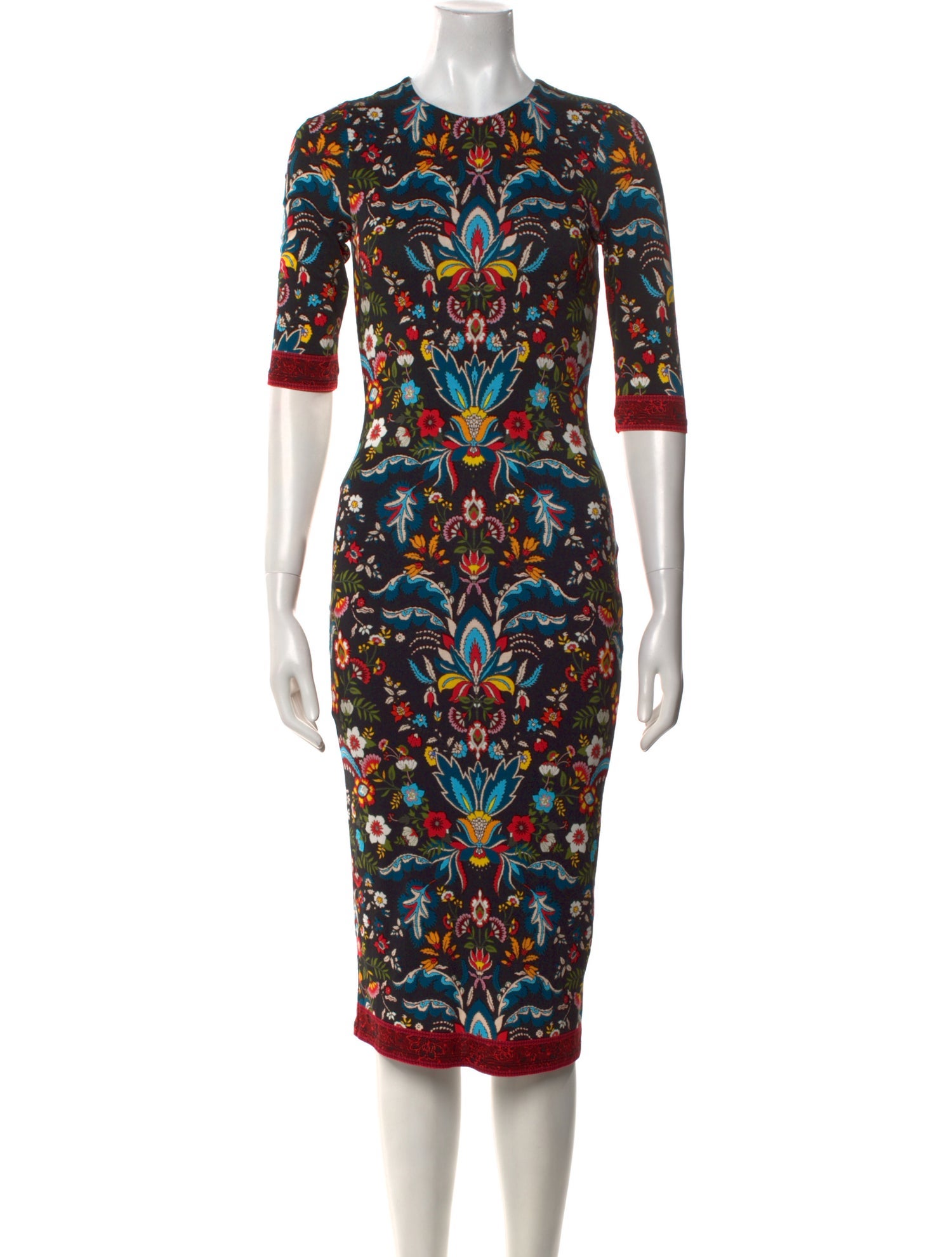 Alice + Olivia Printed Midi Length Dress w/ Tags