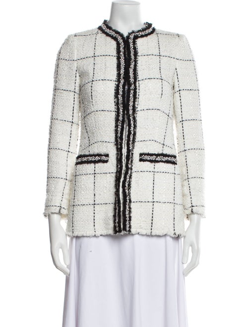 Alice + Olivia Tweed Pattern Jacket