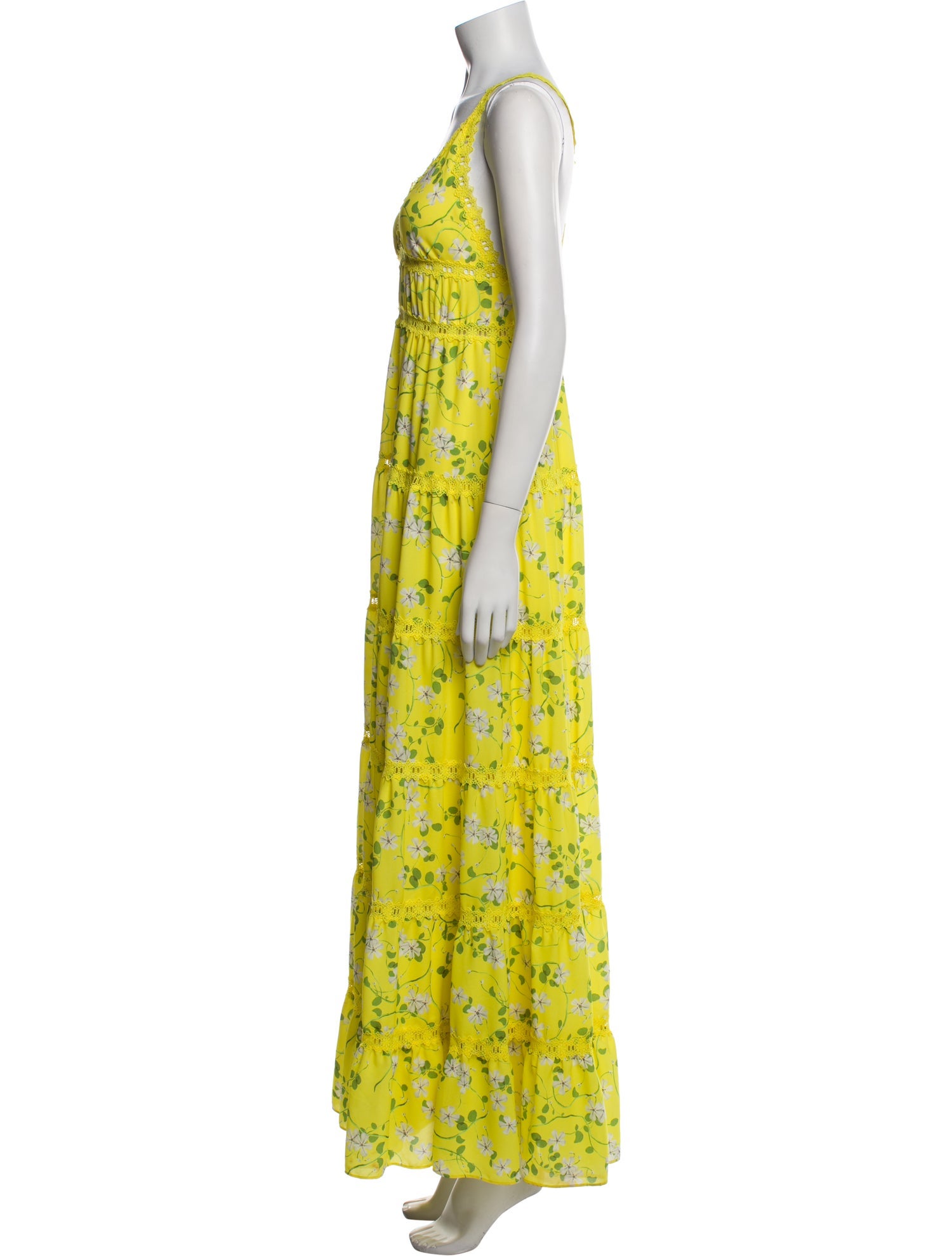 Alice + Olivia Floral Print Long Dress