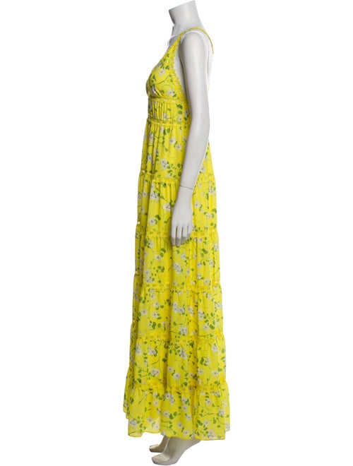 Alice + Olivia Floral Print Long Dress