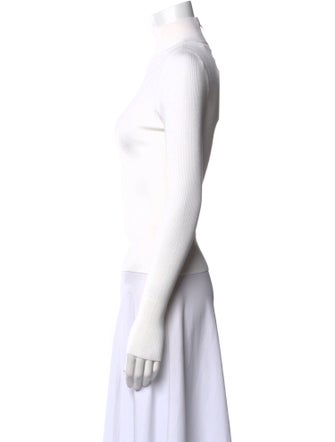 Alice + Olivia Mock Neck Long Sleeve Top