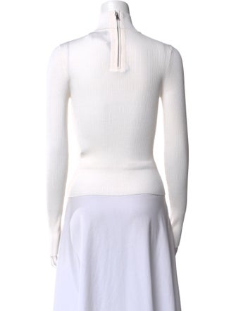 Alice + Olivia Mock Neck Long Sleeve Top