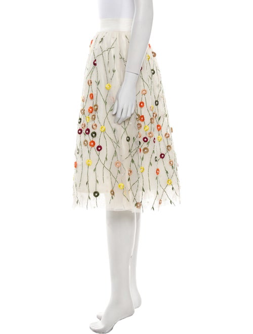 Alice + Olivia Floral Print Knee-Length Skirt