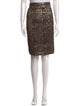 Alice + Olivia Tweed Pattern Knee-Length Skirt