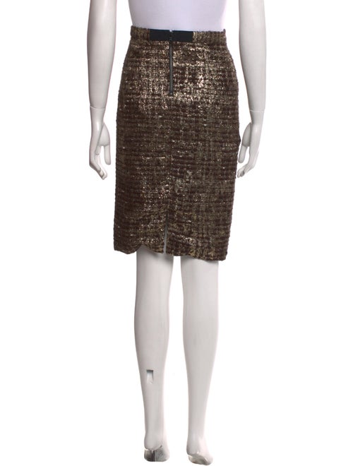 Alice + Olivia Tweed Pattern Knee-Length Skirt
