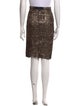 Alice + Olivia Tweed Pattern Knee-Length Skirt