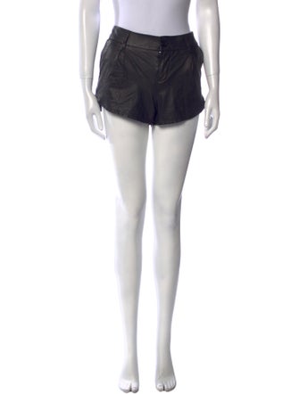 Alice + Olivia Leather Mini Shorts