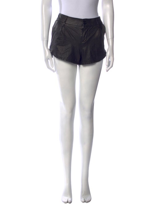 Alice + Olivia Leather Mini Shorts