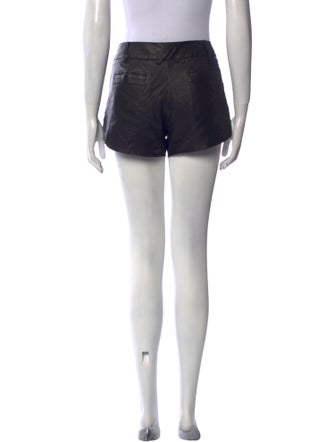Alice + Olivia Leather Mini Shorts