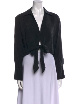 Alice + Olivia Long Sleeve Crop Top