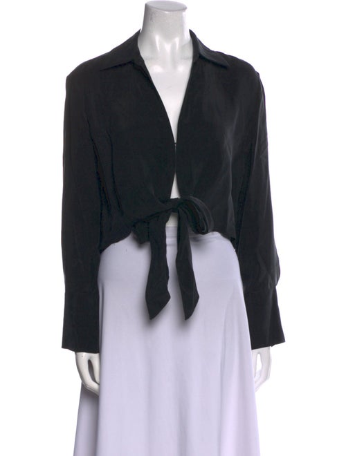 Alice + Olivia Long Sleeve Crop Top