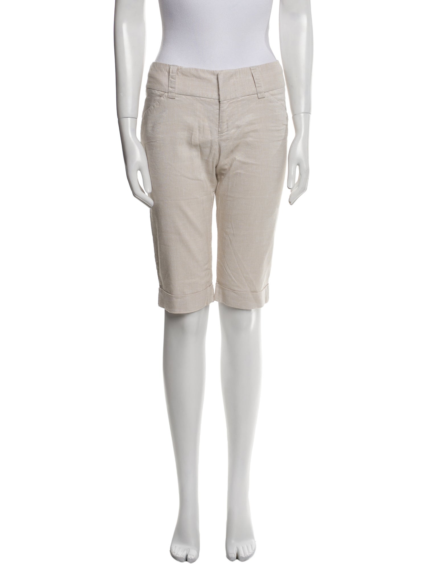 Alice + Olivia Linen Knee-Length Shorts