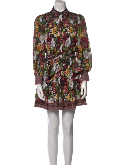 Alice + Olivia Floral Print Mini Dress
