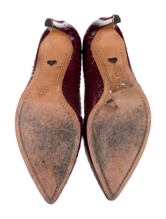 Alice + Olivia Crocodile Animal Print Pumps