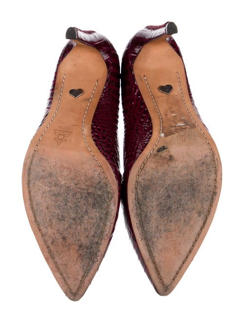 Alice + Olivia Crocodile Animal Print Pumps